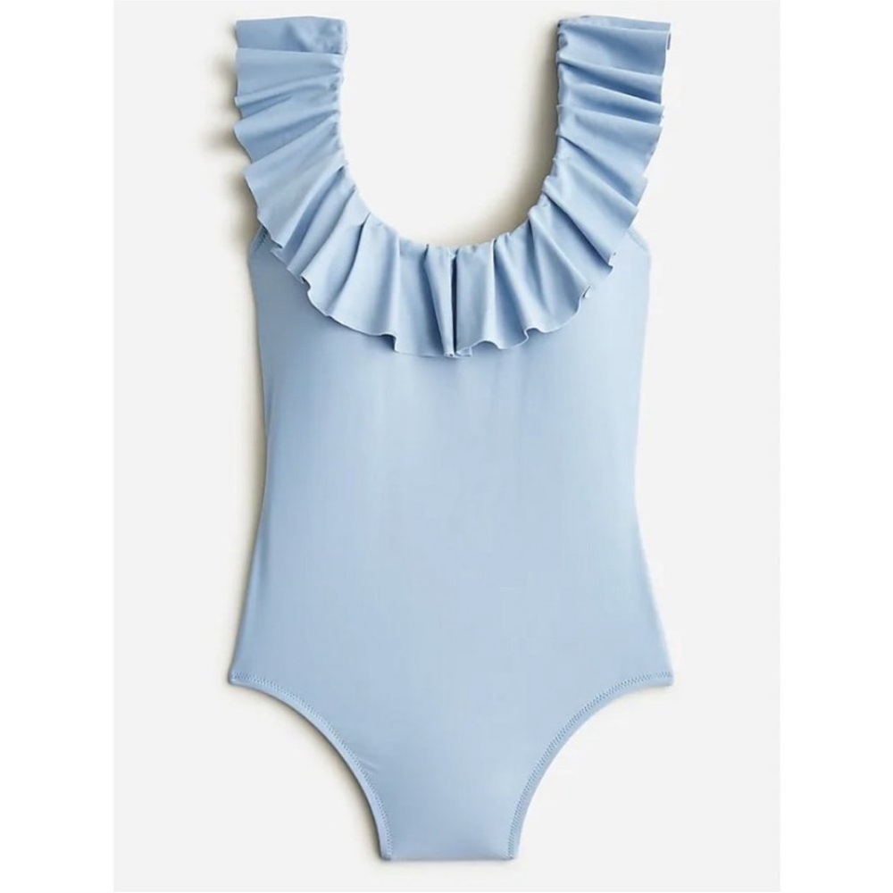 J. Crew Ruffle Scoopback One-Piece